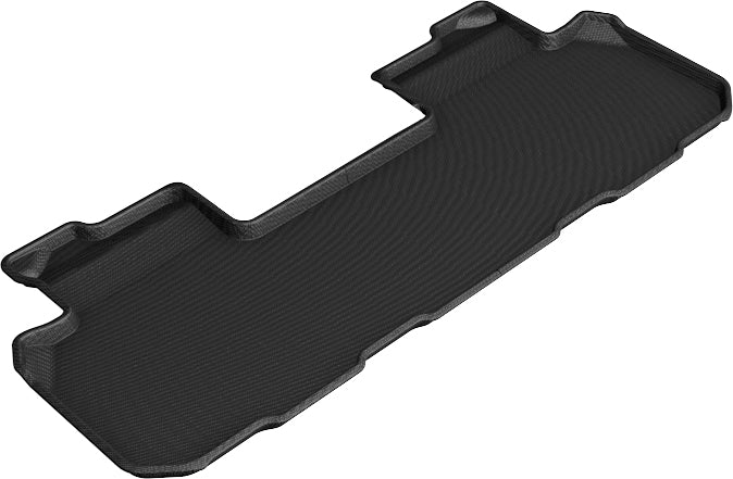 3D MAXpider Custom Fit KAGU Floor Mat (BLACK) Compatible for CHEVROLET/BUICK TRAVERSE/ENCLAVE 2018-2023 - Second Row