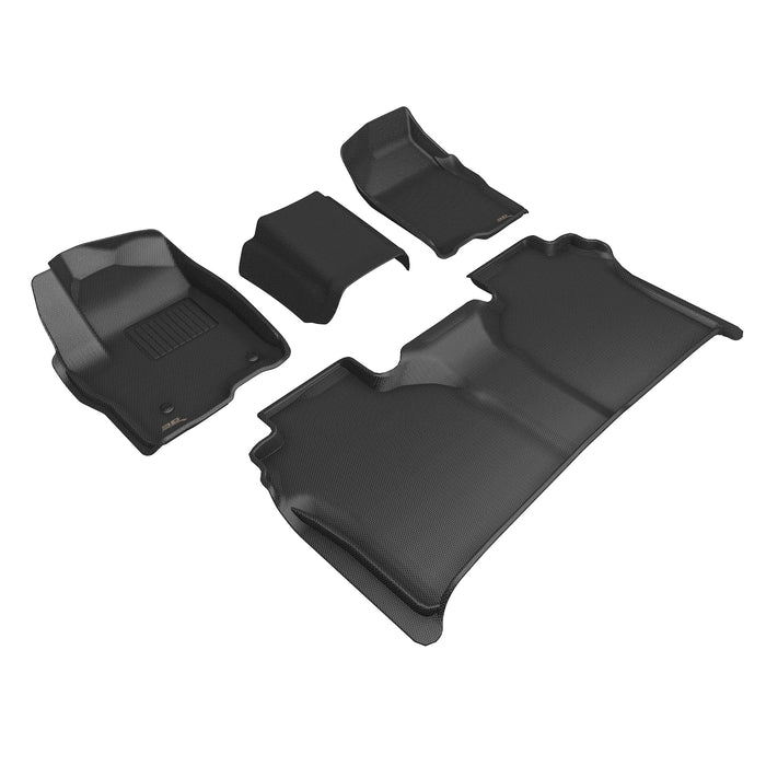 3DMAXpider CHEVROLET SILVERADO CREW CAB BENCH SEATING KAGU BLACK R1 R2