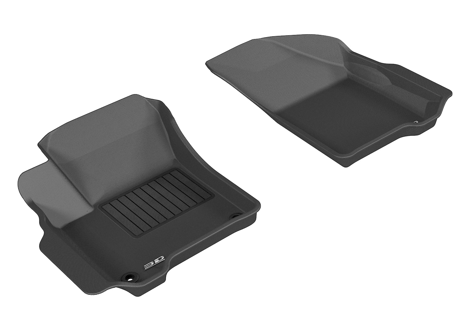 3D MAXpider Custom Fit KAGU Floor Mat (BLACK) Compatible for DODGE JOURNEY 2012-2020 - Front Row