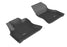 3D MAXpider Custom Fit KAGU Floor Mat (BLACK) Compatible for FIAT 500L 2014-2020 - Front Row