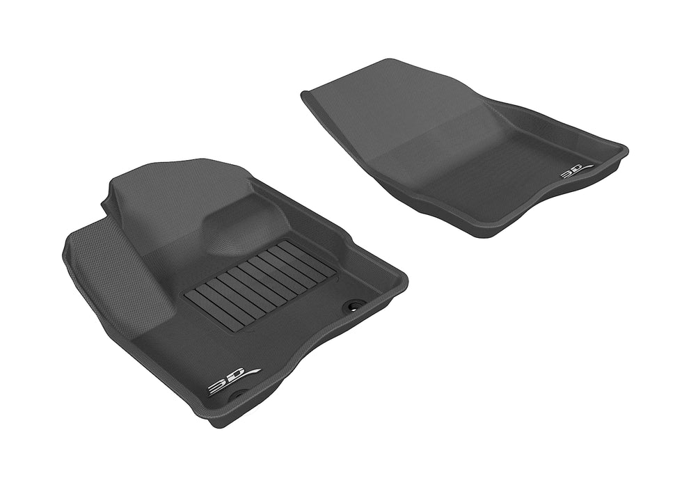 3D MAXpider Custom Fit KAGU Floor Mat (BLACK) Compatible for FORD TAURUS 2010-2019 - Front Row