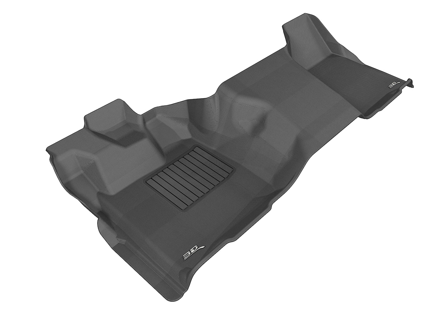 3D MAXpider Custom Fit KAGU Floor Mat (BLACK) Compatible for FORD F-250/350/450 REGULAR CAB 2011-2016 - Front Row