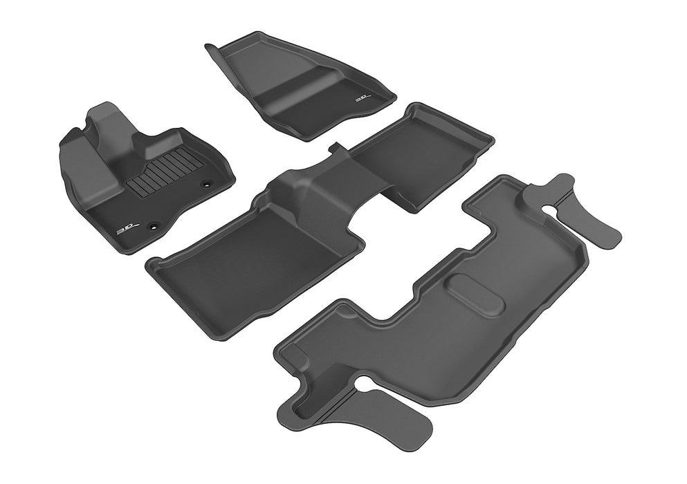 3D MAXpider FORD EXPLORER WITH 2ND ROW CENTER CONSOLE 2011-2014 KAGU BLACK R1 R2 R3