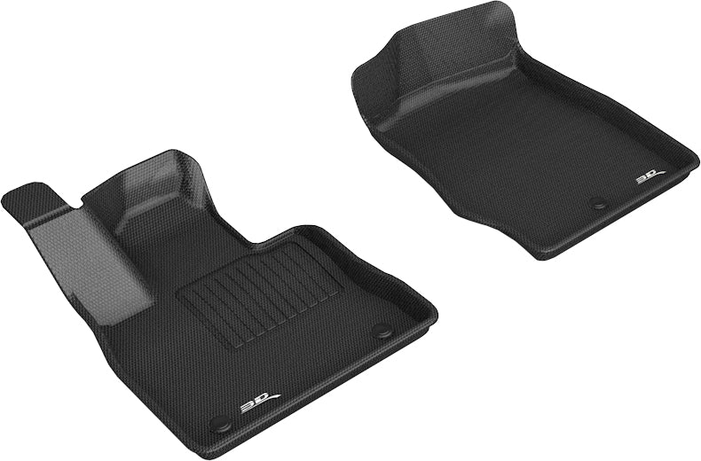 3D MAXpider Custom Fit KAGU Floor Mat (BLACK) Compatible for FORD EXPLORER 2020-2023 - Front Row