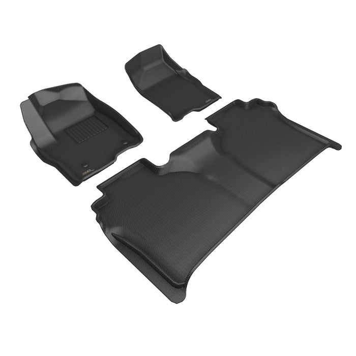 3D MAXpider GMC SIERRA CREW CAB 2019-2023 BUCKET SEATS KAGU BLACK R1 R2