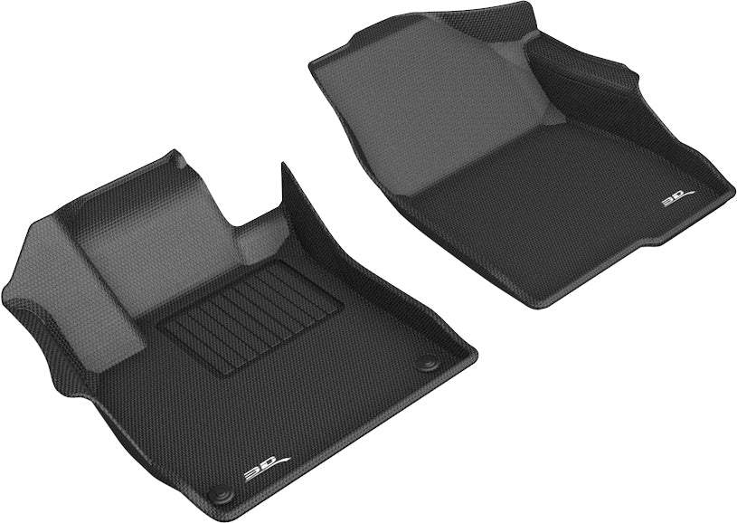 3D MAXpider Custom Fit KAGU Floor Mat (BLACK) Compatible for HONDA ACCORD 2018-2022 - Front Row