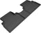 3D MAXpider Custom Fit KAGU Floor Mat (BLACK) Compatible for HYUNDAI SANTA FE 2019-2023 - Second Row