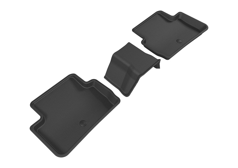 3D MAXpider Custom Fit KAGU Floor Mat (BLACK) Compatible for INFINITI QX30 2017-2019 - Second Row
