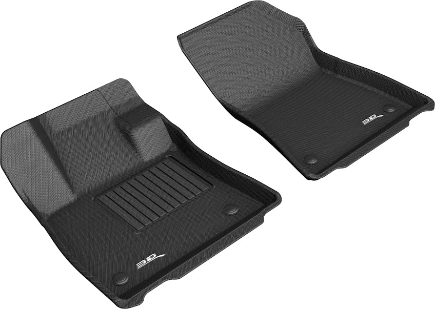 3D MAXpider Custom Fit KAGU Floor Mat (BLACK) Compatible for INFINITI QX50 QX55 2019-2023 - Front Row