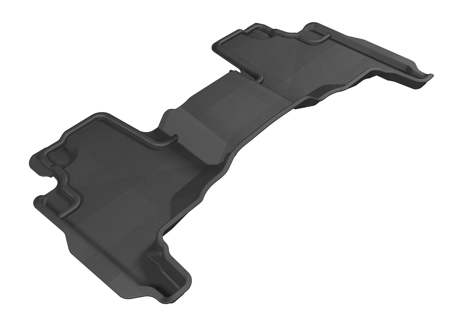 3D MAXpider Custom Fit KAGU Floor Mat (BLACK) Compatible for JEEP COMMANDER 2006-2010 - Second Row