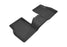 3D MAXpider Custom Fit KAGU Floor Mat (BLACK) Compatible for JEEP COMPASS 2017-2023 - Second Row