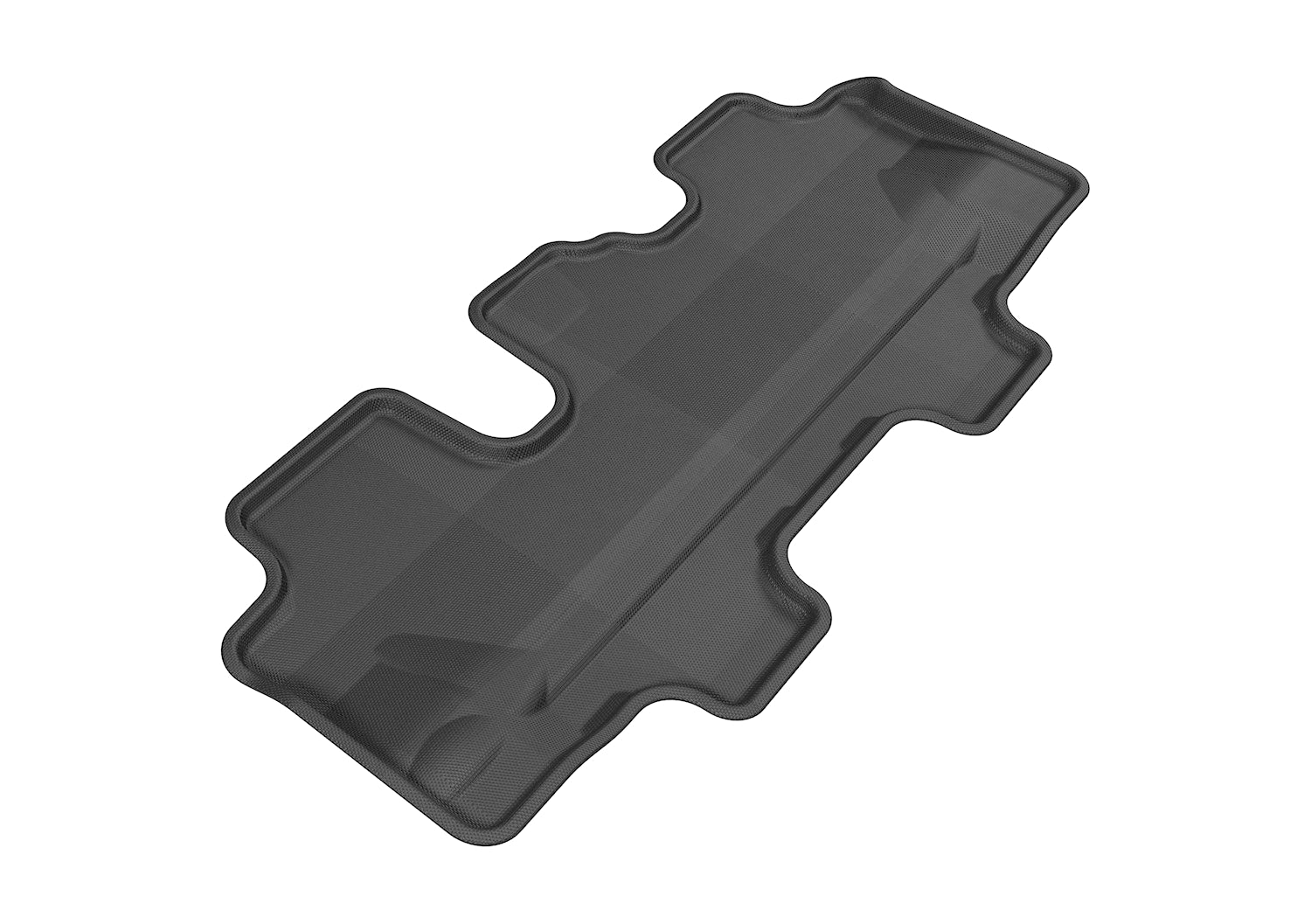 3D MAXpider Custom Fit KAGU Floor Mat (BLACK) Compatible for KIA SORENTO 7-SEATS 2011-2013 - Third Row
