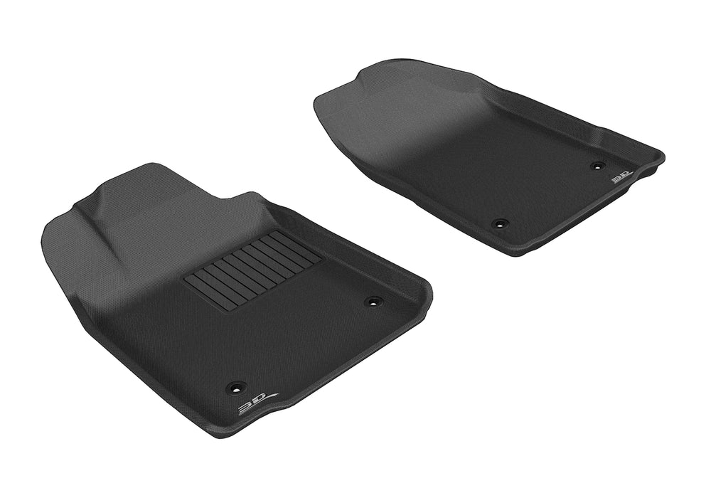 3D MAXpider Custom Fit KAGU Floor Mat (BLACK) Compatible for LEXUS ES350 2007-2012 - Front Row