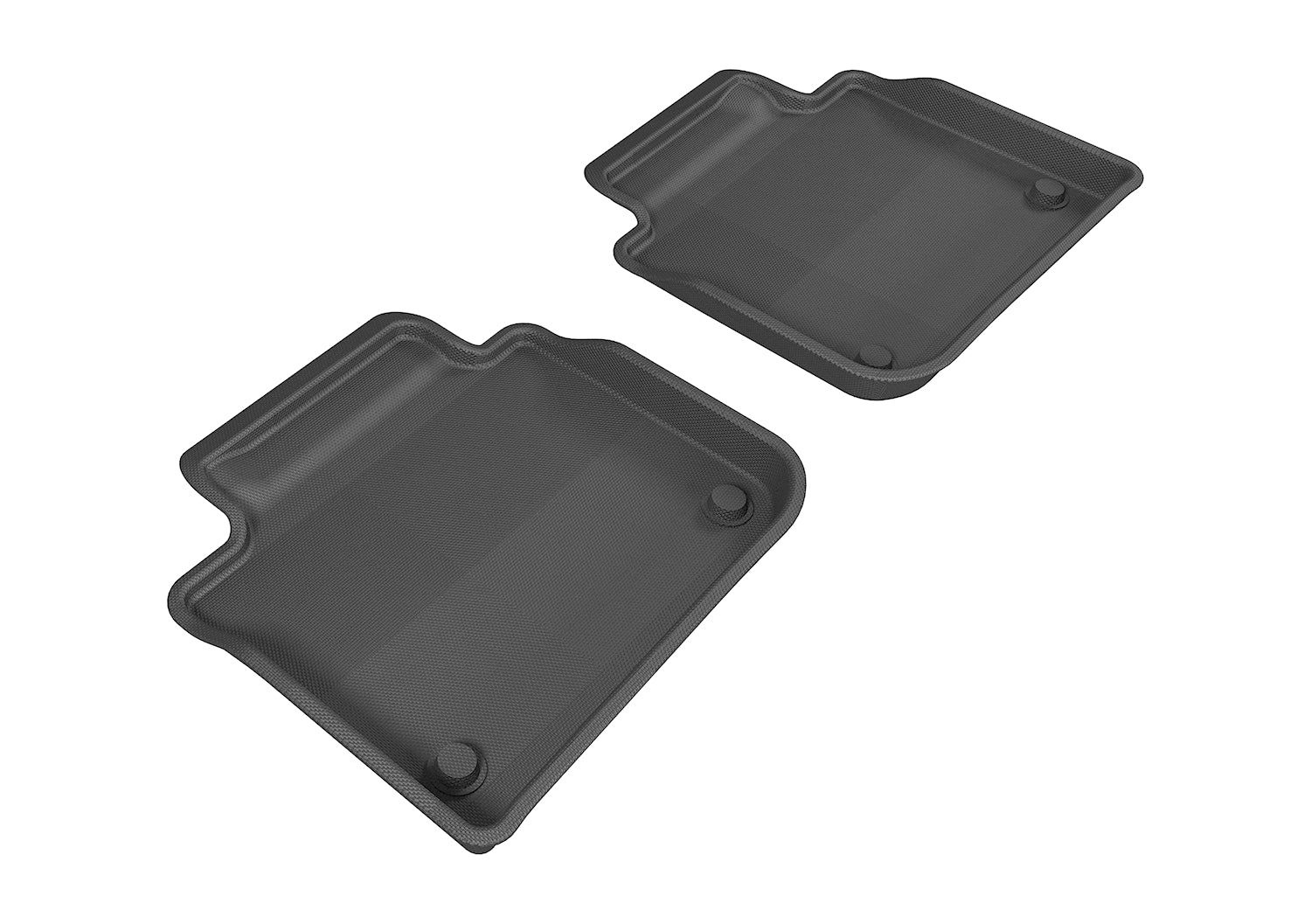 3D MAXpider Custom Fit KAGU Floor Mat (BLACK) Compatible for LEXUS GS/GS HYBRID 2013-2020 - Second Row