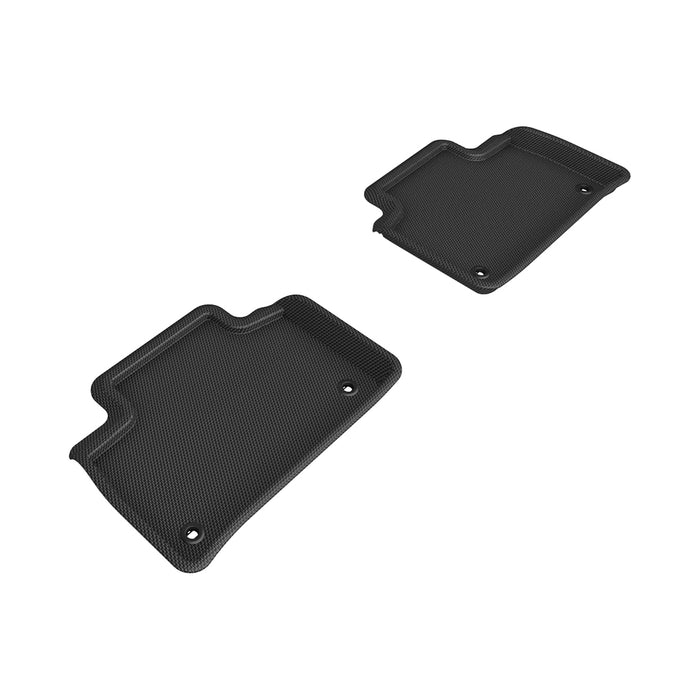 3D MAXpider Custom Fit KAGU Floor Mat (BLACK) Compatible for LEXUS LS460 2013-2017 - Second Row