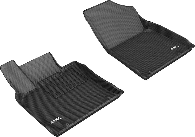 3D MAXpider Custom Fit KAGU Floor Mat (BLACK) Compatible for LEXUS ES RWD ONLY 2019-2023 - Front Row