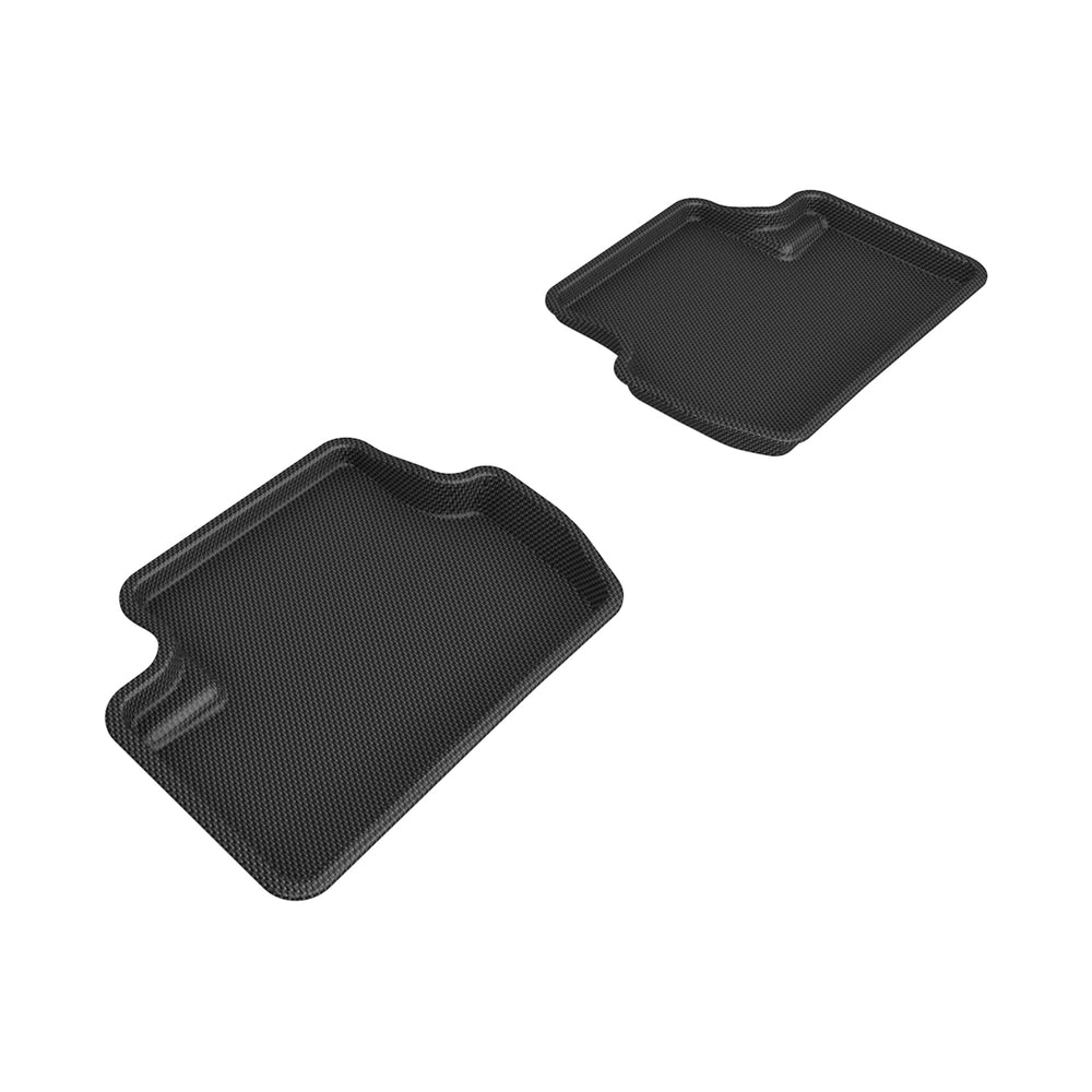 3D MAXpider Custom Fit KAGU Floor Mat (BLACK) Compatible for TESLA MODEL S 2021-2021 - Second Row