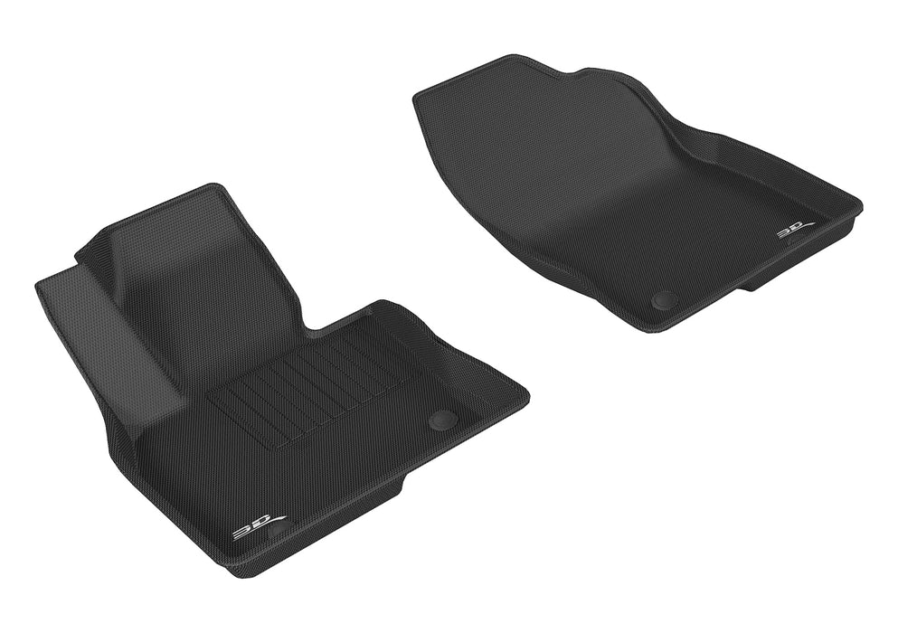3D MAXpider Custom Fit KAGU Floor Mat (BLACK) Compatible for MAZDA CX-9 2016-2023 - Front Row