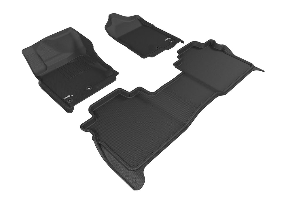 3D MAXpider NISSAN TITAN 2016-2023 CREW CAB KAGU BLACK R1 R2 (WITH STORAGE BOX)