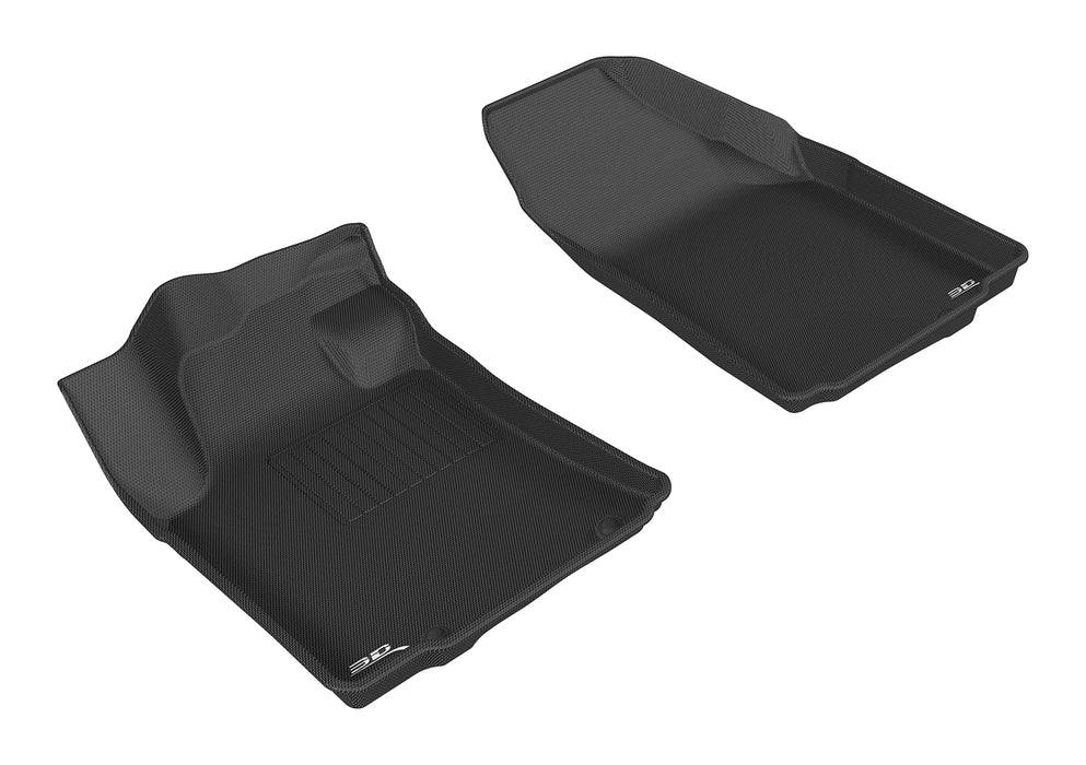 3D MAXpider Custom Fit KAGU Floor Mat (BLACK) Compatible for NISSAN MAXIMA 2016-2023 - Front Row