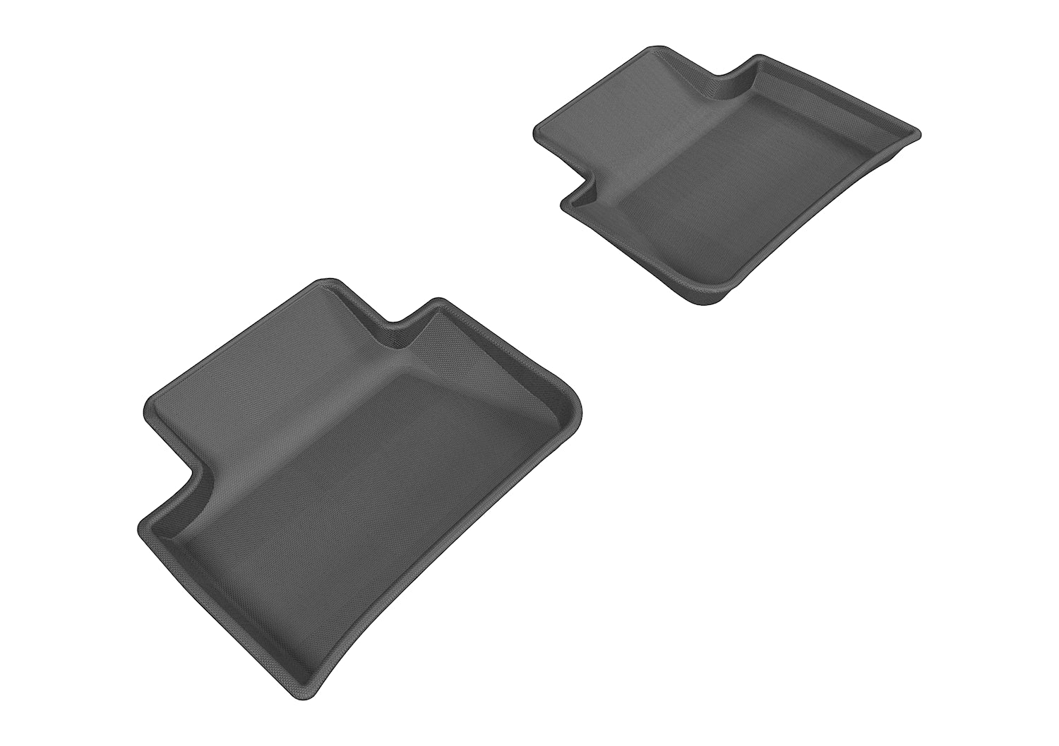 3D MAXpider Custom Fit KAGU Floor Mat (BLACK) Compatible for PORSCHE MACAN (95B) 2014-2023 - Second Row