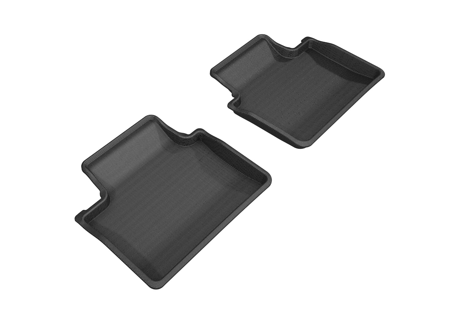 3D MAXpider Custom Fit KAGU Floor Mat (BLACK) Compatible for PORSCHE PANAMERA/PANAMERA E-HYBRID 2017-2023 - Second Row