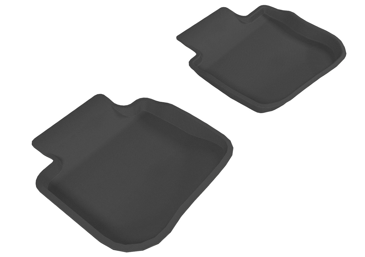 3D MAXpider Custom Fit KAGU Floor Mat (BLACK) Compatible for SUBARU LEGACY/OUTBACK 2010-2014 - Second Row