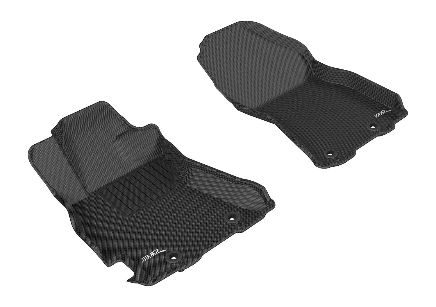 3D MAXpider Custom Fit KAGU Floor Mat (BLACK) Compatible for SUBARU LEGACY/OUTBACK 2015-2019 - Front Row