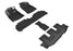3D MAXpider Custom Fit Floor Liner Mat for SUBARU ASCENT WITH BUCKET 2ND ROW 2019-2024 KAGU BLACK R1 R2 R3