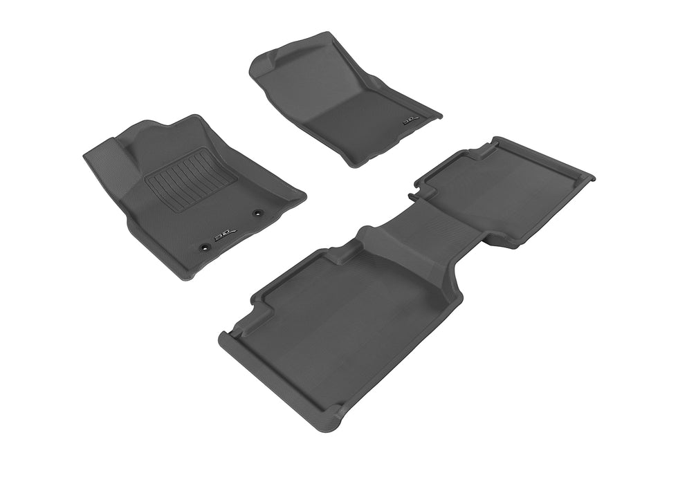 3D MAXpider TOYOTA TACOMA ACCESS CAB 2016-2017 KAGU BLACK R1 R2 (R1 NO RETENTION IN PASSENGER'S SIDE, R2 WITH SEATS)