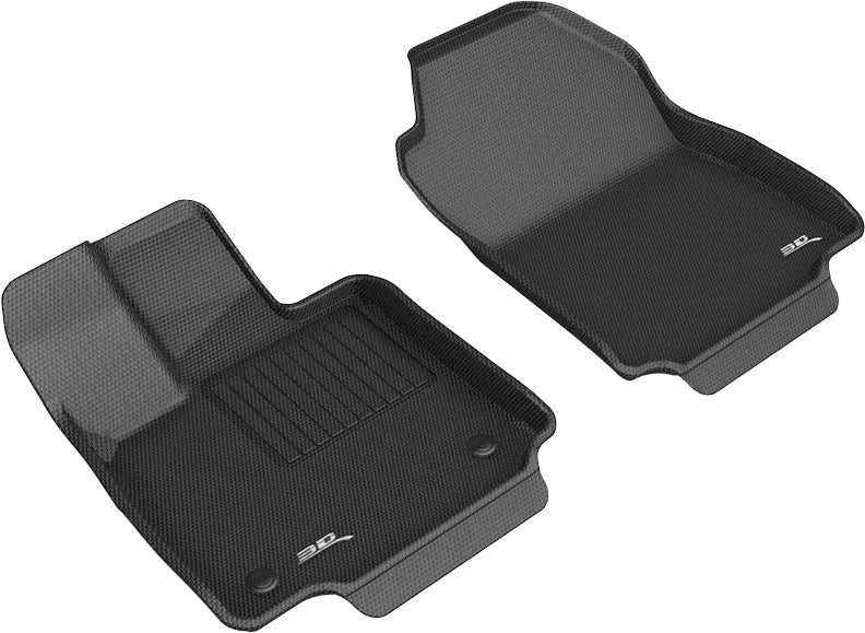 3D MAXpider Custom Fit KAGU Floor Mat (BLACK) Compatible for TOYOTA RAV4/VENZA 2019-2023 - Front Row