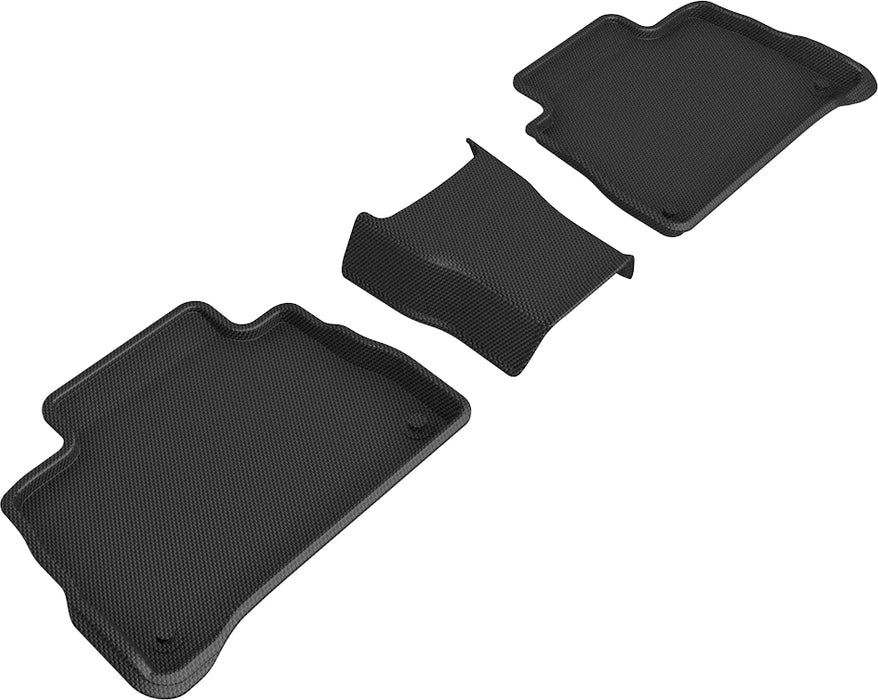 3D MAXpider Custom Fit KAGU Floor Mat (BLACK) Compatible for MERCEDES-BENZ GLE COUPE 2019-2023 - Second Row