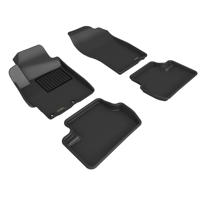 3D MAXpider Custom Fit KAGU Floor Mat (BLACK) Compatible for MITSUBISHI LANCER 2008-2017 / EVOLUTION X 2008-2015 - Full Set
