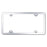 License Plate Frame Thin 4 Hole Chrome Finish