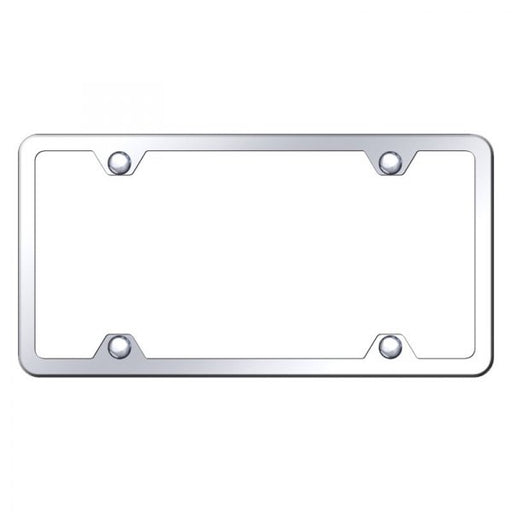 License Plate Frame Thin 4 Hole Chrome Finish