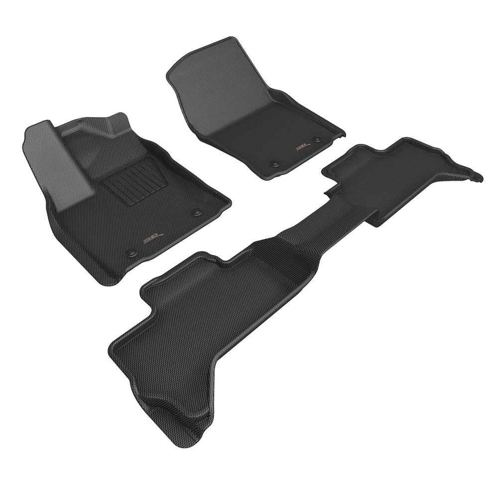 3D MAXpider Custom Fit Floor Liner Mat for TOYOTA TUNDRA DOUBLE CAB 2022-2024 KAGU BLACK R1 R2