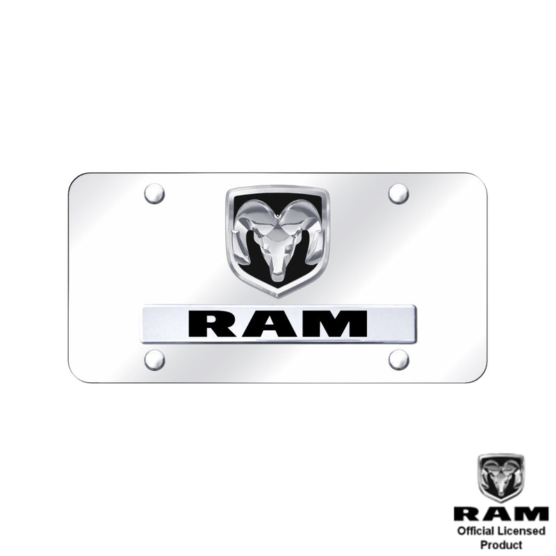 Au-Tomotive Gold Dual Ram (OEM LOGO) Chrome on Chrome Plate