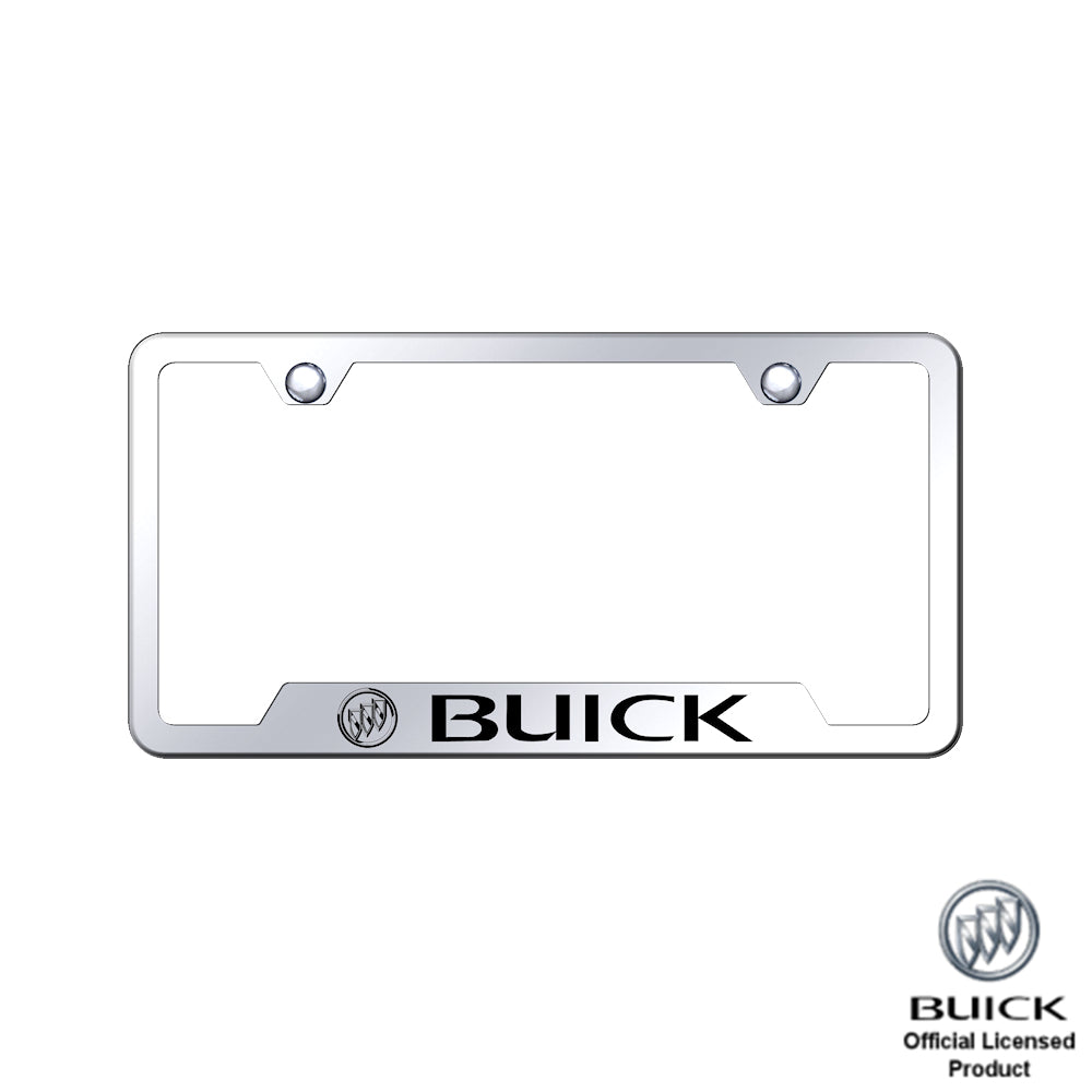 Au-Tomotive Gold Buick Laser Etched Cut-Out Frame-Mirrored