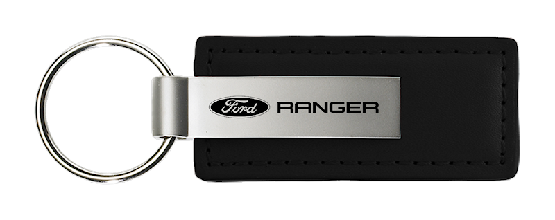 Ford Ranger Black Leather Key Chain