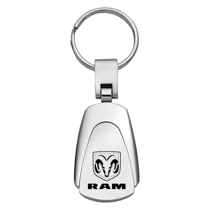 Dodge Ram Chrome Teardrop Key Chain Fob