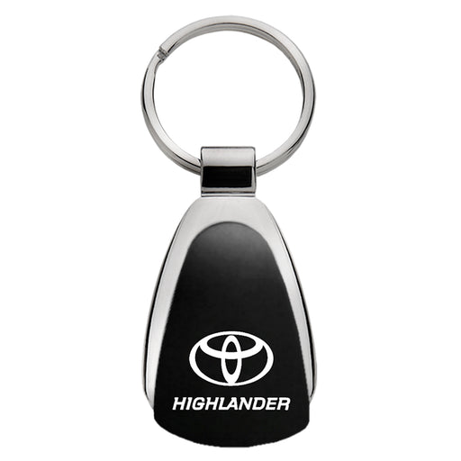 Toyota Highlander Black Teardrop Key Chain