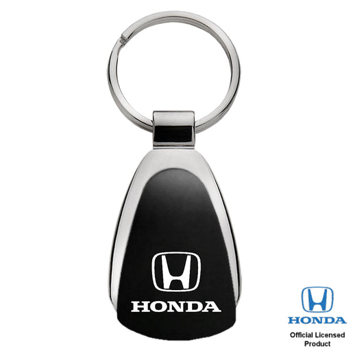Honda  Black Teardrop Key Chain