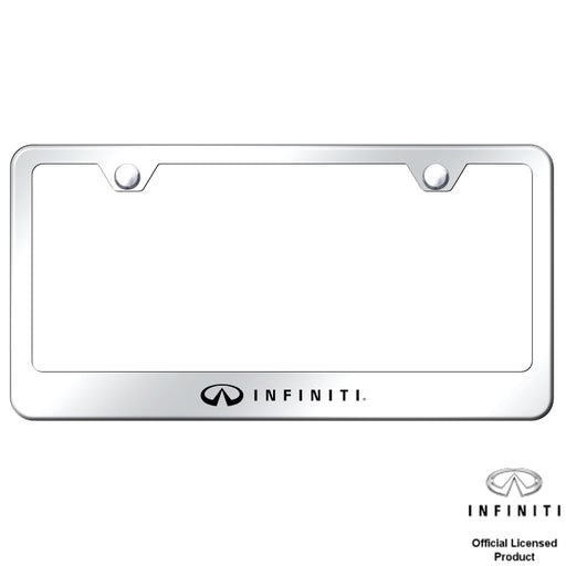 Infiniti Mirrored Chrome Laser Etched License Plate Frame