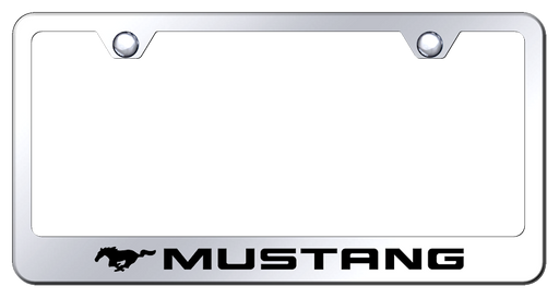 Ford Mustang GT Mirrored Chrome Laser Etched License Plate Frame