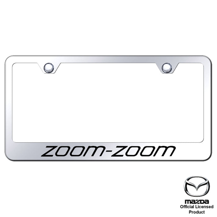 Au-Tomotive Gold Zoom Zoom Laser Etched Frame-Mirrored