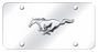 Ford Mustang Horse Chrome on Chrome Plate License Frame