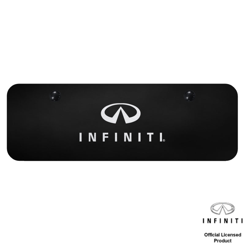 INFINITI Laser Etched Black License Plate Frame