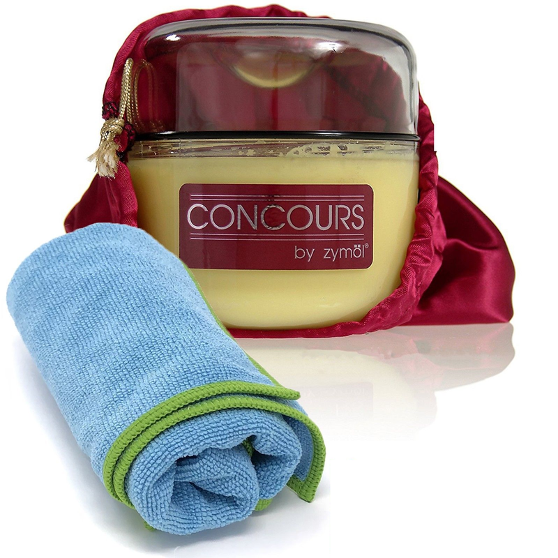 Zymol Concours Glaze 8 oz Handcrafted Deep Gloss Wax with Microfiber Cloth