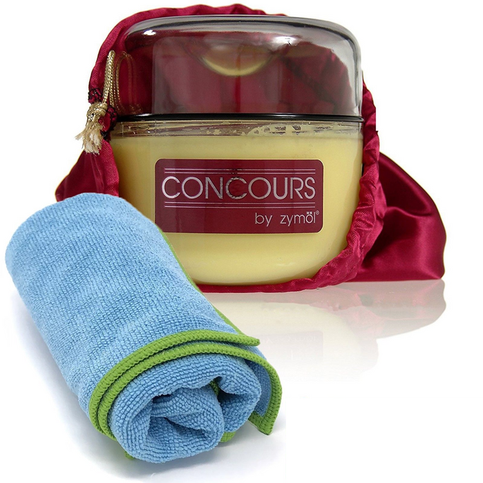 Zymol Concours Glaze 8 oz Handcrafted Deep Gloss Wax with Microfiber Cloth