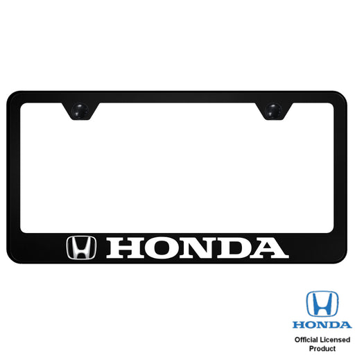 Honda PC Frame – UV Print on Black License Plate Frame